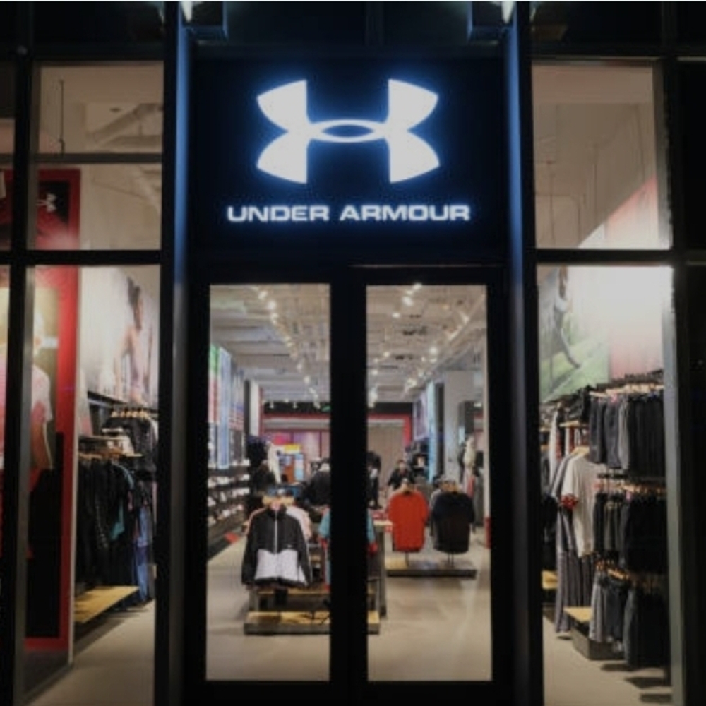Under Armour Storefront with Illuminated Logo